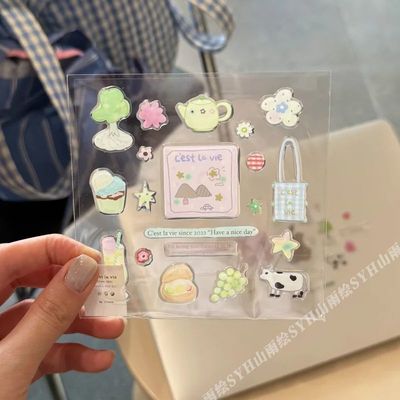 小红书同款ins高颜值diy果冻贴纸