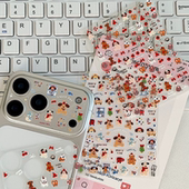 ins卡通diy镜头膜可爱贴纸KT装 饰图案浮雕立体手机贴卡通diy指甲