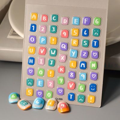 爆款热卖字母英文缩写DIY美甲贴