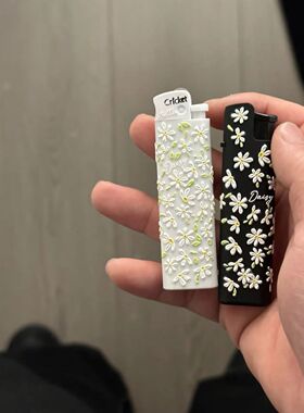 cricket草蜢打火机贴纸小雏菊自贴diy3D立体凸起三维凹凸感美甲贴