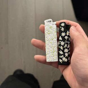 cricket草蜢打火机贴纸小雏菊自贴diy3D立体凸起三维凹凸感美甲贴