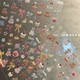 新款 ins涂鸦美甲可爱贴纸卡通diy兔子小鸭樱桃蝴蝶结线条立体指甲