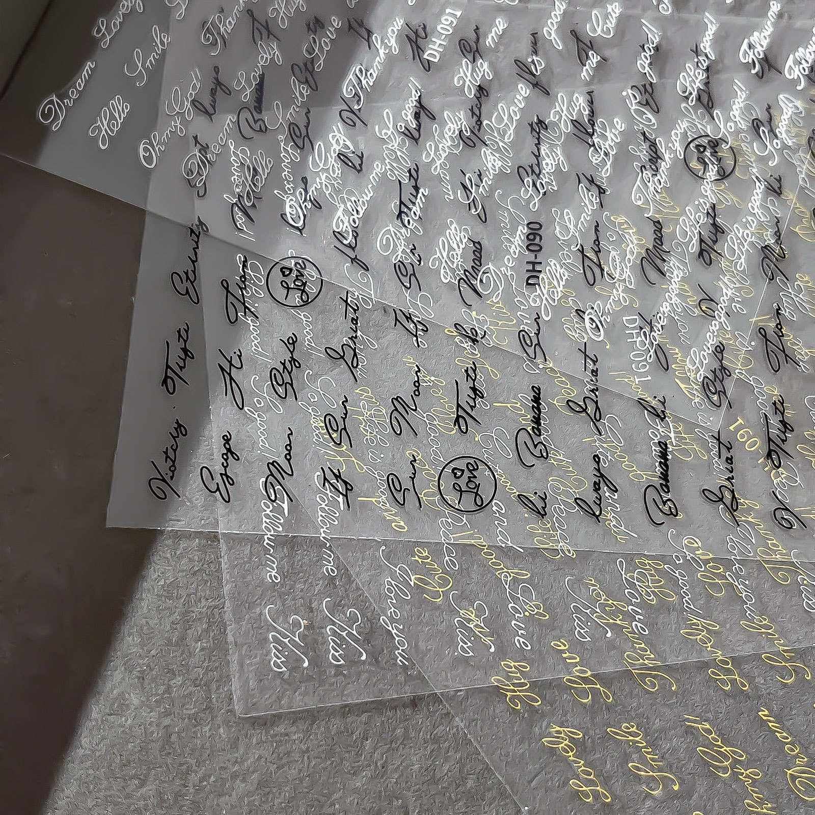 英文字母美甲贴纸装饰贴纸