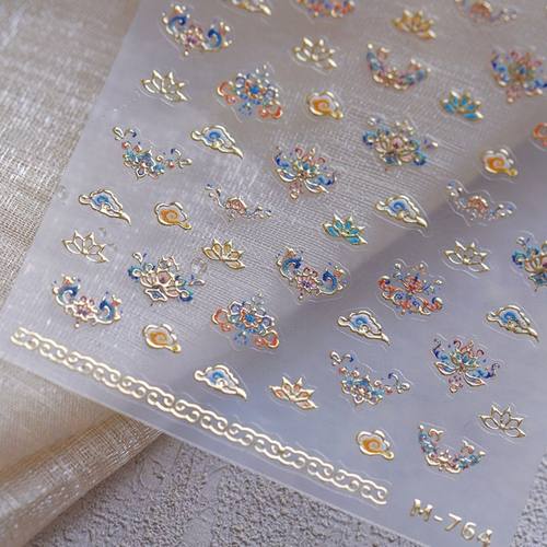 新款烫金国风敦煌diy指甲装饰