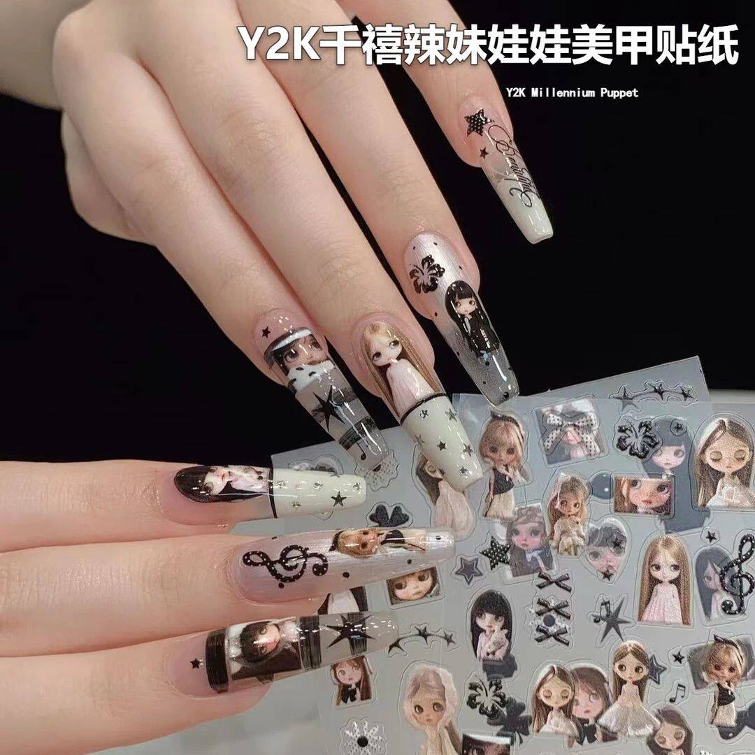 Y2K可爱娃娃玩偶防水贴