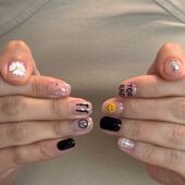 ins韩国GD同款 小雏菊浮雕美甲贴DIY浮雕立体美甲贴纸指甲装 饰贴纸