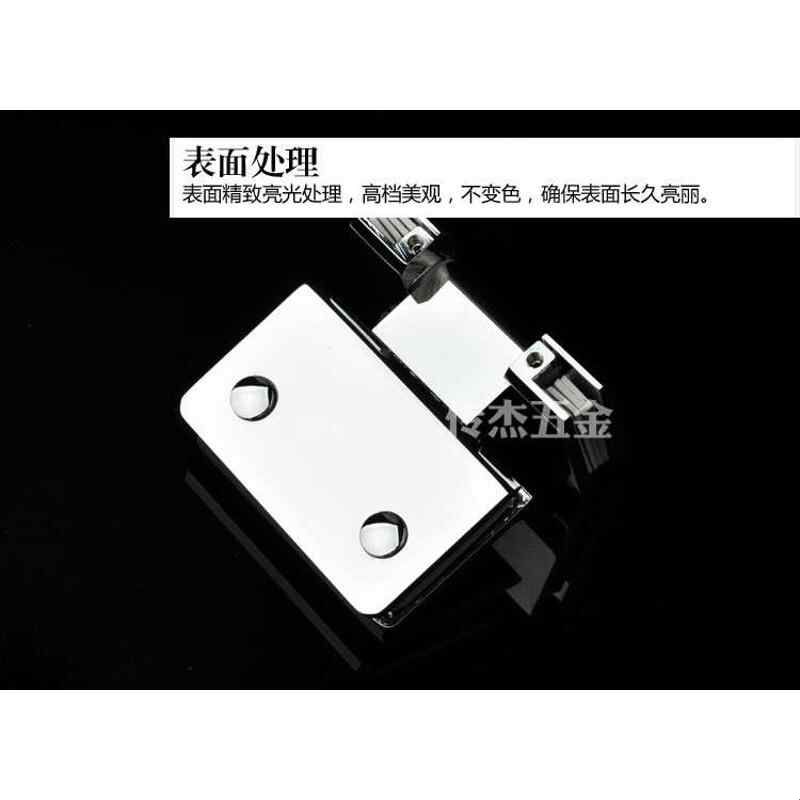 全铜玻璃合页/浴室夹180度一字型淋浴房玻璃铰链/平开门玻璃合页图片