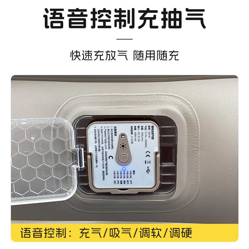 荒牧双人充气床 露营自动气垫床 野营香槟色便携气床图片
