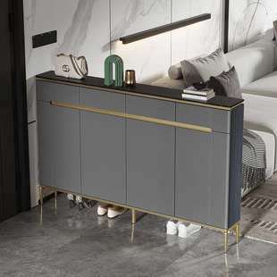 轻奢超薄餐边柜20cm现代简约厨房靠墙实木储物岩板餐厅窄茶水柜25