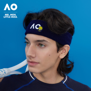 AO澳网MMLM联名系列26年新款网球运动发带男女同款吸汗透气头带