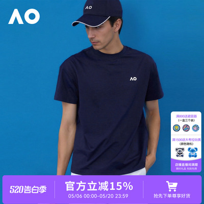AO澳网运动T恤男凉感无缝速干