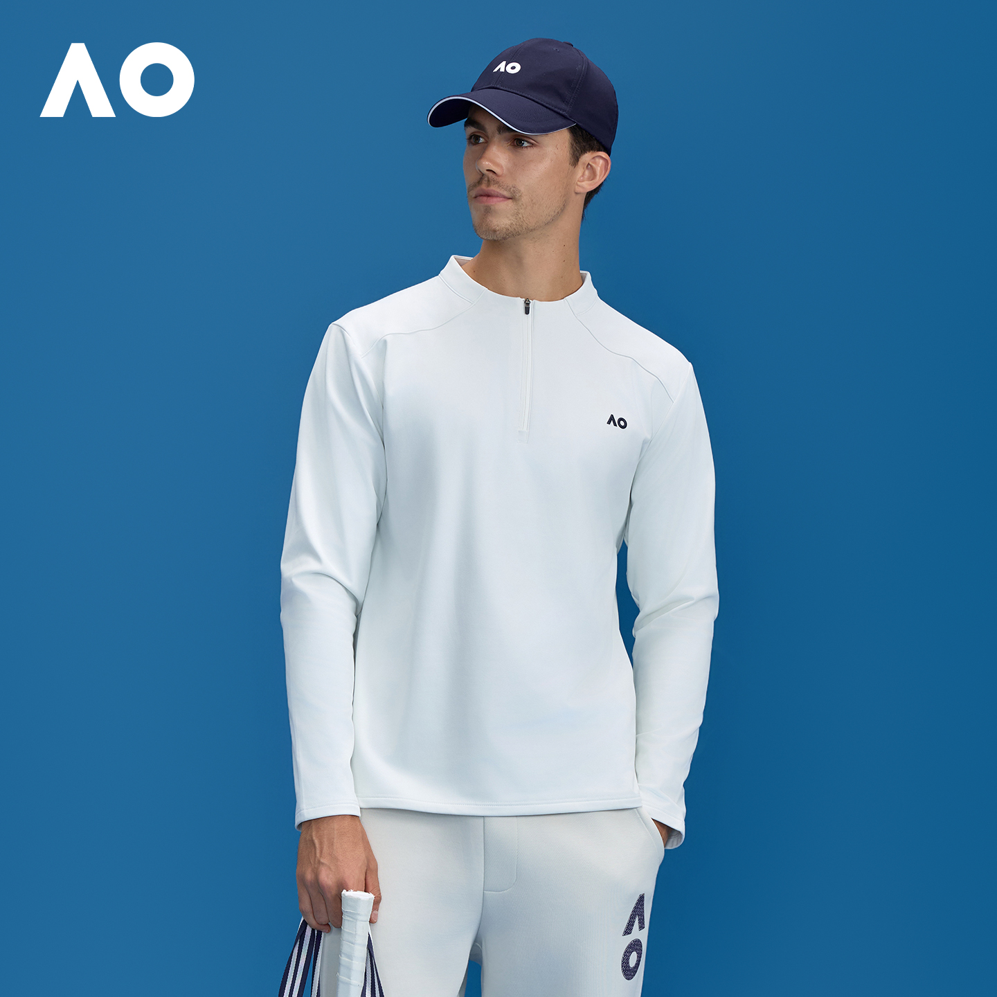 AO澳网加绒防风蓄热运动T恤