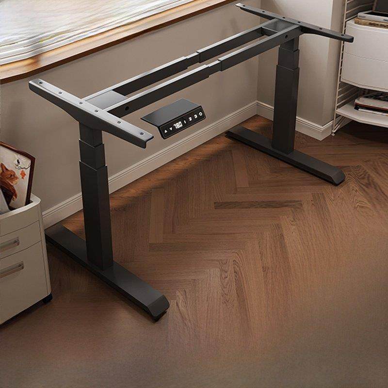 电动升降桌腿双电机双横梁办公桌电脑桌支架学习书桌三节升降桌架