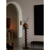 形上法式 中古底座螺旋雕塑台柱子落地侘寂艺术摆件复古立柱装 饰