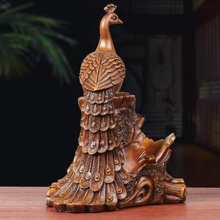 孔雀红酒架装饰品客厅电视柜餐边柜酒托酒柜葡萄酒架乔迁新居礼品