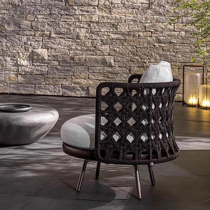 花园阳台休闲露天庭院防晒防水户外藤编单人沙发椅北欧沙发实木,住宅家具,户外沙发,淘宝优惠券,粉丝福利购,淘宝优惠卷