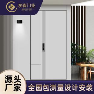 铸铝门别墅大门精雕装甲防爆双开进户轻奢一门一景防盗子母入户门