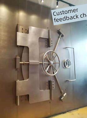 覆古工业风格装饰铁墙创意不锈钢舵墙装饰酒吧餐厅背景墙装饰