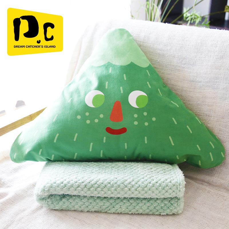 捕梦岛抱枕被子两用汽车办公室靠枕空调被毛毯午睡毯午休异形玩偶