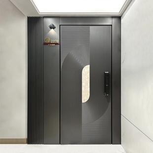 入户门防盗门进户门子母门别墅大门双门单铜定制一门一景铸铝门