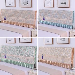 全包床头罩保护套防尘通用软包靠背罩床头套盖布1.51.822.2米