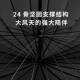24骨防水套雨伞长柄自动男士 车载加大加厚加固暴雨专用带套直杆伞