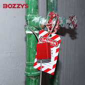 BOZZYS工业安全挂锁4mm不锈钢缆绳锁便携式 缆绳挂锁loto锁具LG80