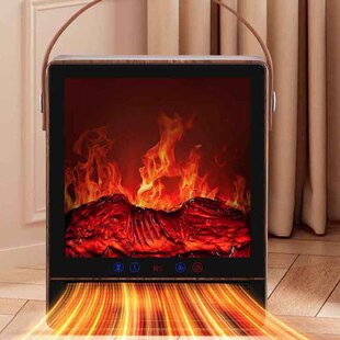 室内冬天神器仿真火焰暖风机办公室小型取暖器石墨烯复古壁炉家用