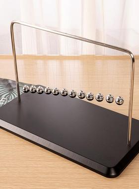 12球蛇形摆件力学曲线摆球 钟摆波牛顿摆办公桌装饰pendulum wave