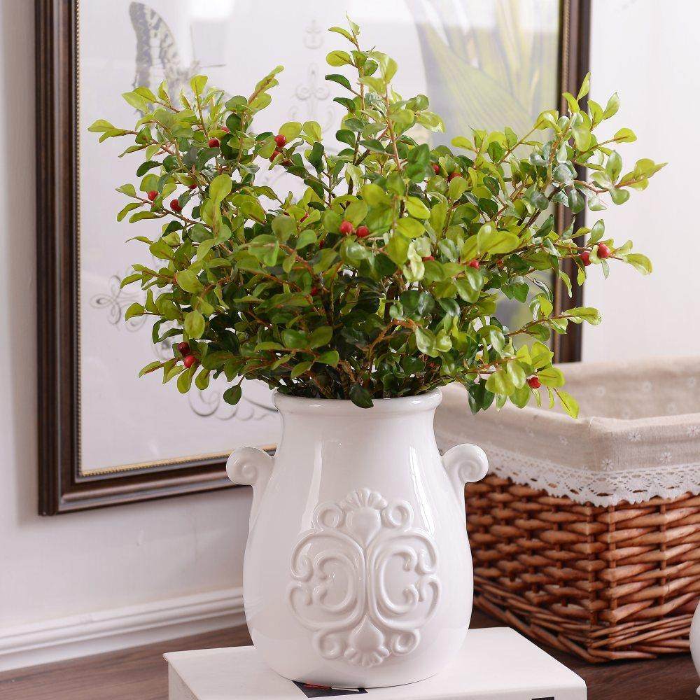 欧式复古美式乡村白色陶瓷花瓶家居装饰摆件花器花插软装设计,橡塑材料及制品,工业陶瓷,淘宝优惠券,粉丝福利购,淘宝优惠卷