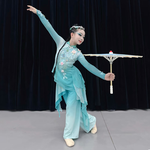 诗雨江南演出服喜雨聆风舞蹈服澜水见月圆幼儿古典舞儿童烟雨江南
