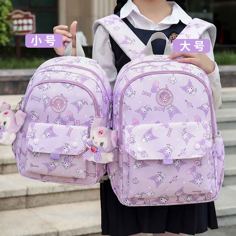 女生漂亮紫色小学生漂亮书包一