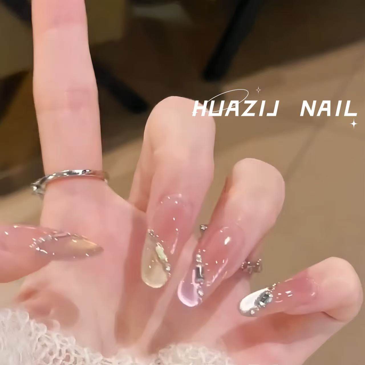 【钻石彩虹】手工穿戴甲显白猫眼腮红光疗美甲四季流行春季爆款,彩妆/香水/美妆工具,穿戴甲/甲片,淘宝优惠券,粉丝福利购,淘宝优惠卷