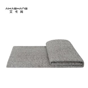 现代简约样板间床尾毯酒店民宿床旗床尾巾灰色肌理搭毯沙发搭巾毯
