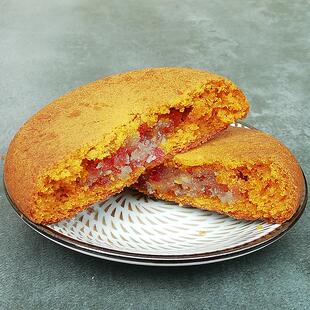 苦荞月饼云南特产曲靖云维沾益小粑粑荞饼火腿荞麦饼小吃零食头名