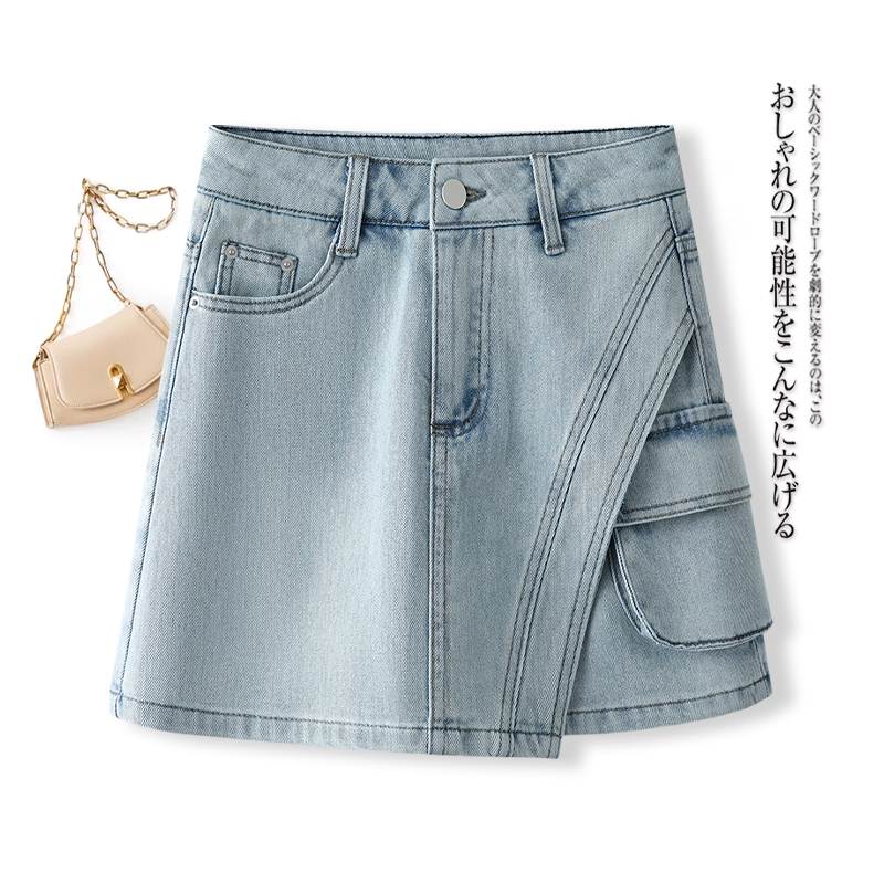 设计感牛仔短裤裙女薄款2025夏季