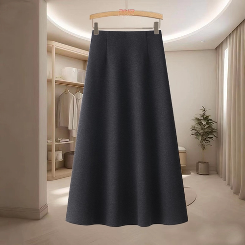 气质羊毛呢半身裙女时尚伞裙
