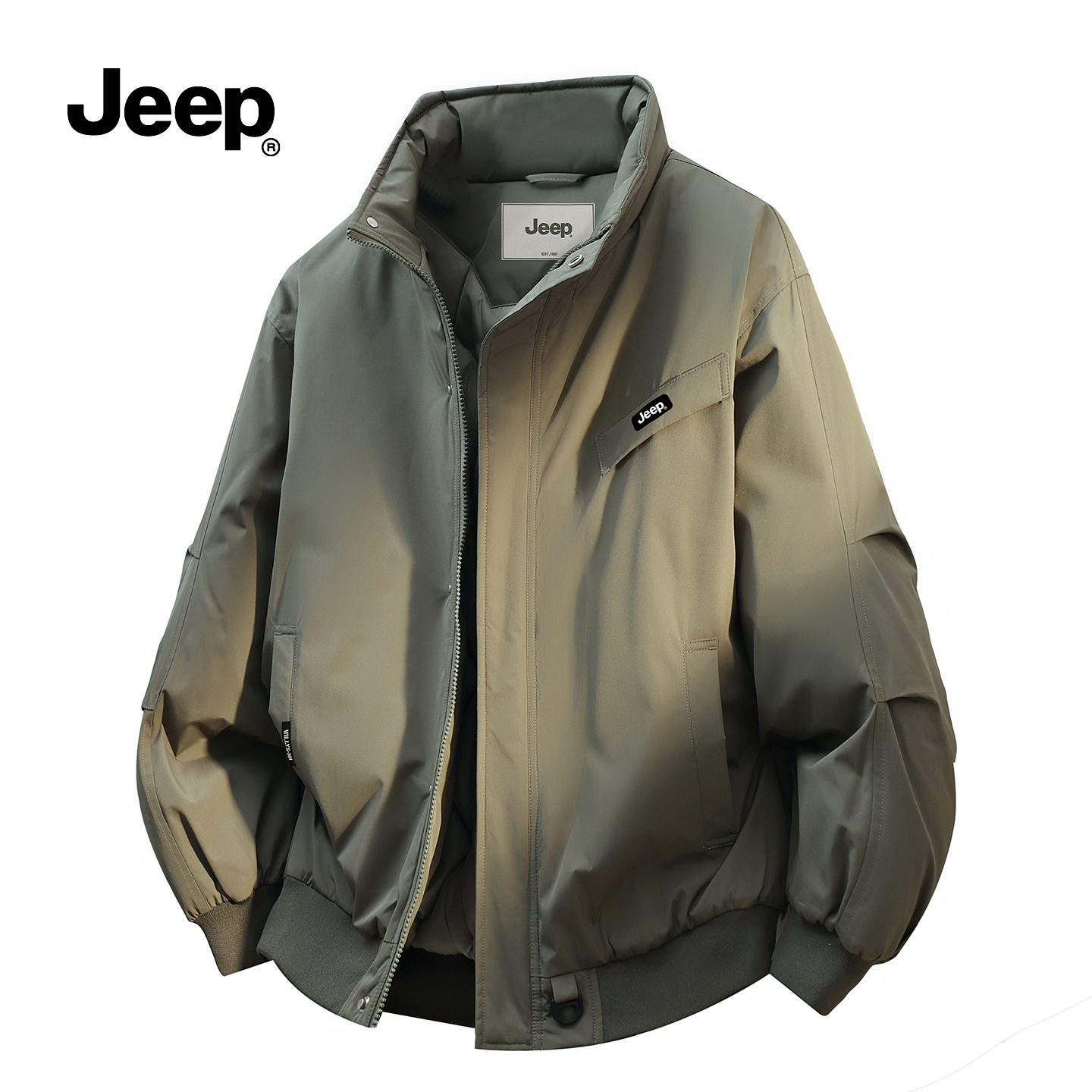 JEEP官方旗舰冬季立领加厚棉服男