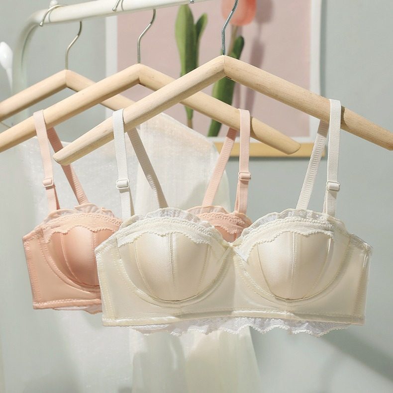 2025新款聚拢文胸半杯贝壳杯舒适美背隐形内衣软钢圈缎面女款,女士内衣/男士内衣/家居服,少女文胸,淘宝优惠券,粉丝福利购,淘宝优惠卷