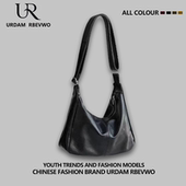 品牌软皮斜挎包女2025新款 上课通勤大挎包休闲斜挎包大容量托特包