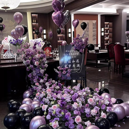 瀑布仿真花桌花高级感婚礼宴会花艺婚庆酒店场景装饰生日求婚布置