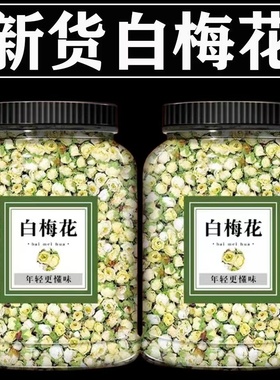 白梅花茶绿萼梅绿梅花白梅花玫瑰茶白梅花玫瑰花新产无硫
