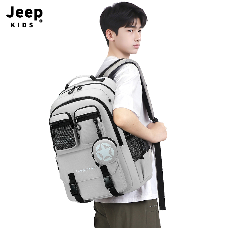 jeep初中生书包男旅行包电脑背包