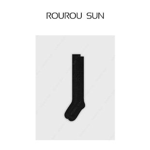 宽松百搭圆领慵懒风休闲过膝保暖堆堆袜女 韩版 29100早秋款 女装