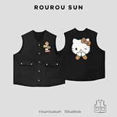 宽松卡通凯蒂猫减龄百搭无袖 韩版 休闲马甲 女装 50310新款