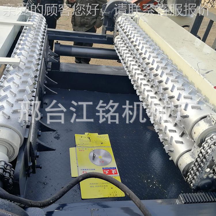 狼牙棒找圆机液压打皮机新型无卡旋切机剥皮机圆木断木锯磨刀机