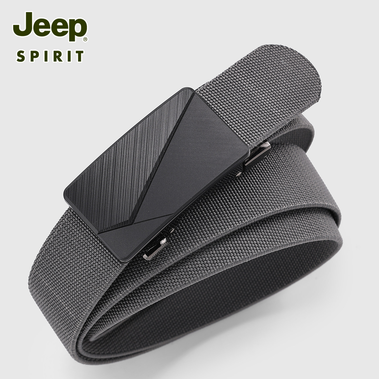 JEEP吉普帆布休闲自动扣简约腰带