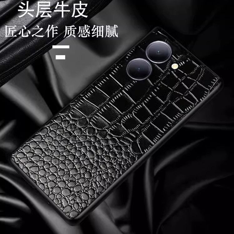 vivoy78手机壳voy78+保护套y77eT1版vivo丫78十高端商务V2278A鳄鱼皮纹v2271a全包镜头v2219a防摔后壳v2166ba