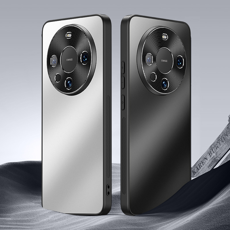 适用华为mate70pro+手机壳带支架meite60pro保护套全包镜头妹七零六十meter40por简约纯色磨砂防指纹m50e后壳