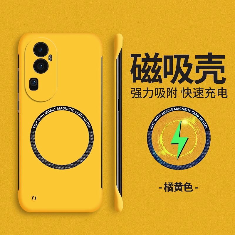 适用opporeno10手机壳reon9por保护套rone8超薄散热0pp0ren7se磁吸rene6pro+半包无边框5k简约磨砂硬外壳oppo